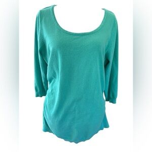 Maurices green Top with 3/4 Sleeves Maurices Size 1